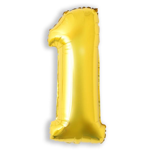 32 In. Gold Number Foil Balloon