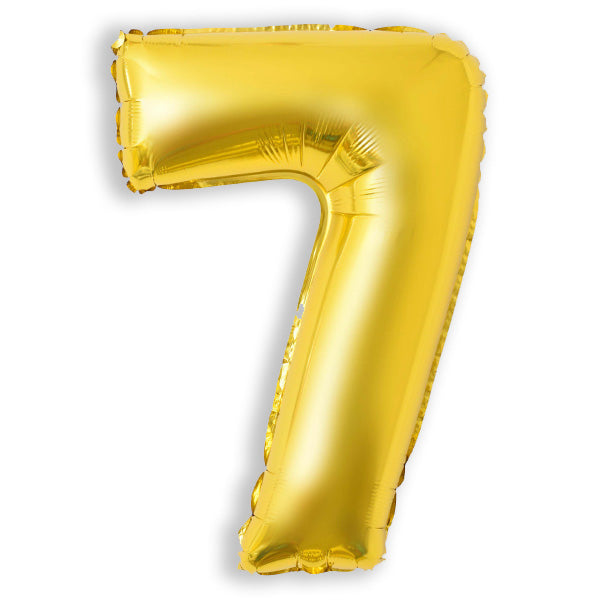 32 In. Gold Number Foil Balloon