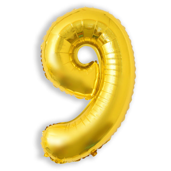 32 In. Gold Number Foil Balloon