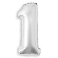 32 In. Silver Number Foil Balloon