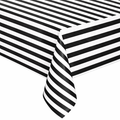 Black and White Stripped Table Cover