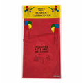 Deep Red Plastic Table Cover 54x108 in