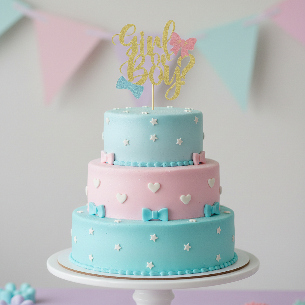 Girl or Boy Cake Topper