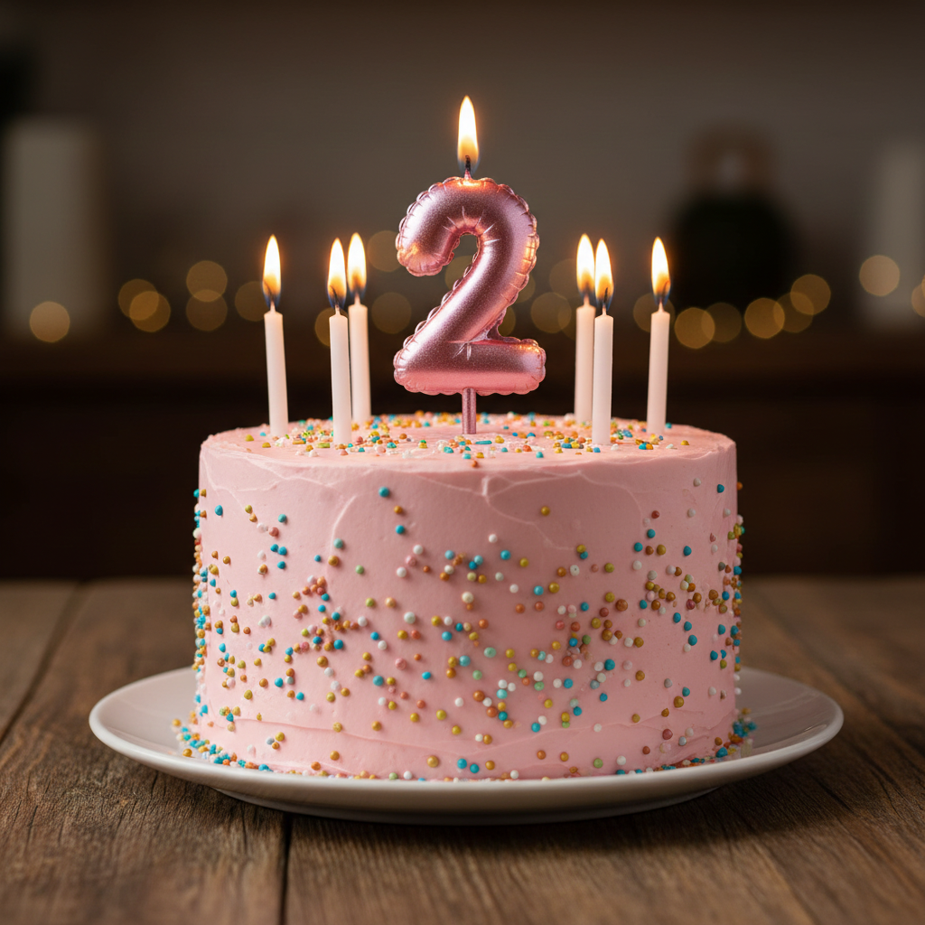 Number Balloon Shaped Birthday Candles 0-9