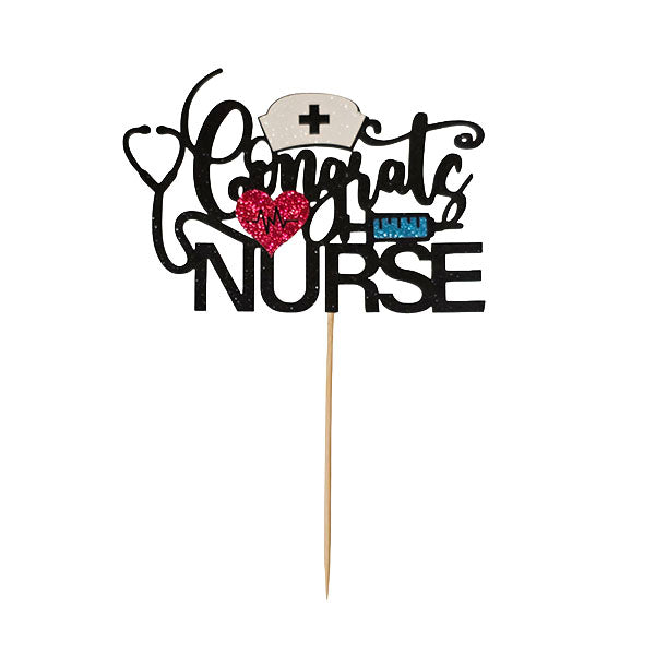 Congrats Nurse Cake Topper