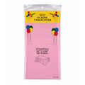 Pink Plastic Table Cover 54x108 in