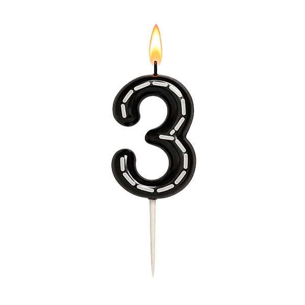 Racing Cars Track Themed Number Candles 0-9