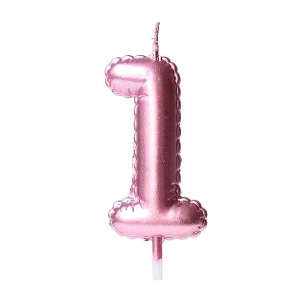 Number Balloon Shaped Birthday Candles 0-9