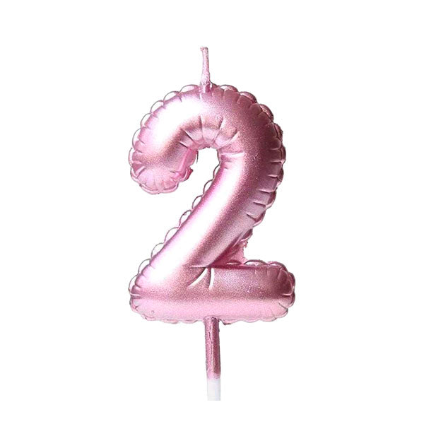 Number Balloon Shaped Birthday Candles 0-9