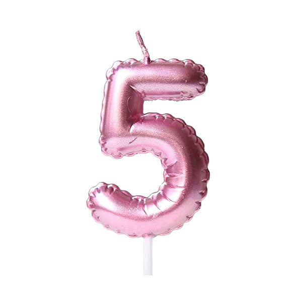 Number Balloon Shaped Birthday Candles 0-9