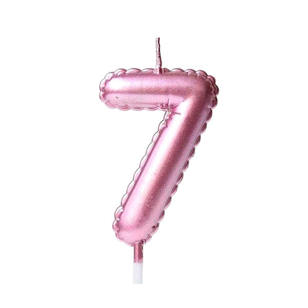 Number Balloon Shaped Birthday Candles 0-9