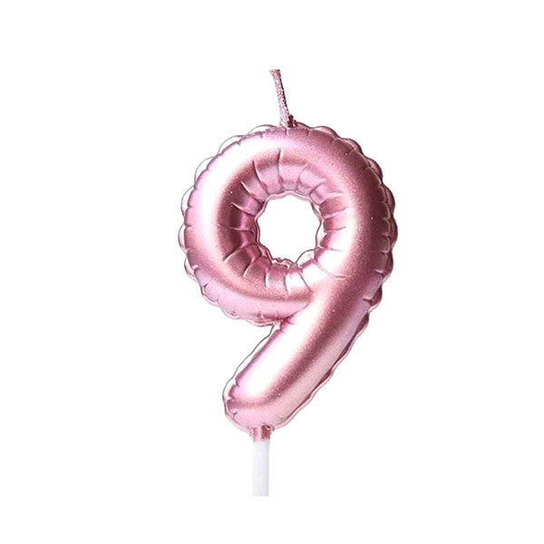 Number Balloon Shaped Birthday Candles 0-9