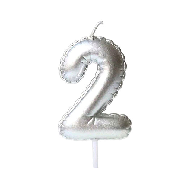 Number Balloon Shaped Birthday Candles 0-9