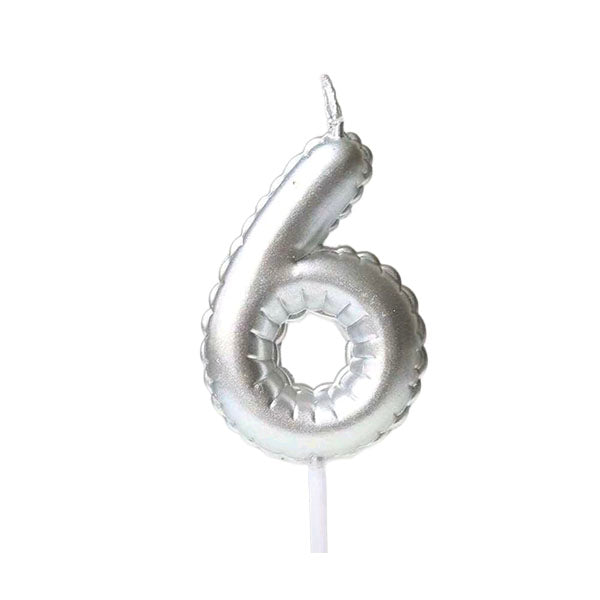 Number Balloon Shaped Birthday Candles 0-9