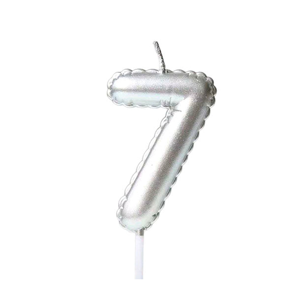 Number Balloon Shaped Birthday Candles 0-9