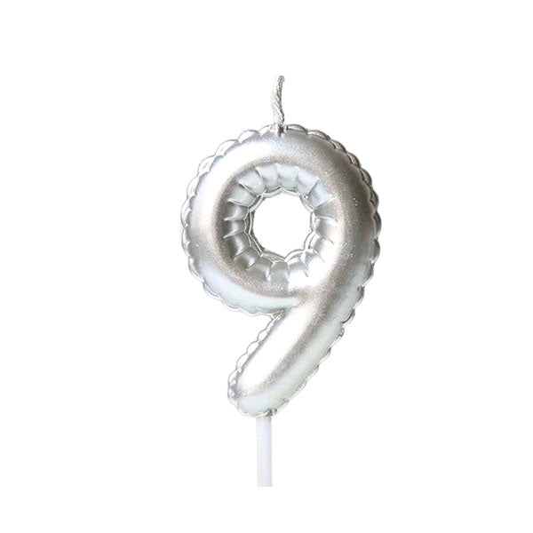 Number Balloon Shaped Birthday Candles 0-9