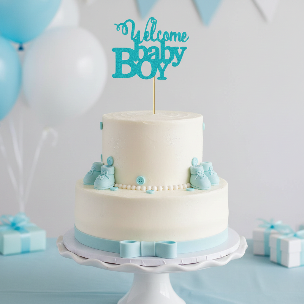 Welcome Baby Cake Topper