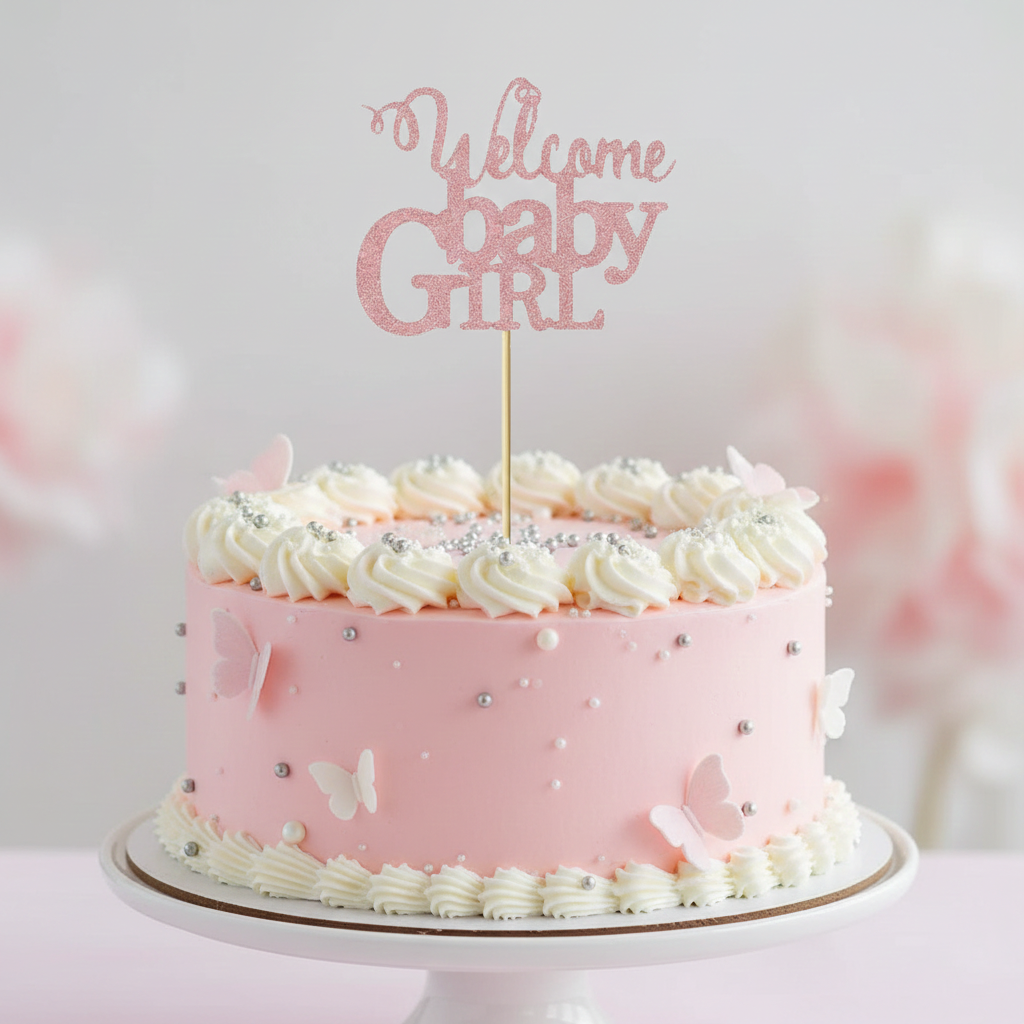 Welcome Baby Cake Topper